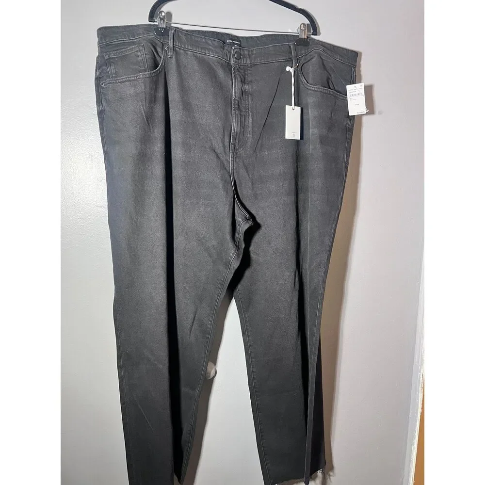 NWT Good American Good Ease Relaxed Jeans Size 28 Plus Black High Rise Wide Leg - Picture 2 of 13
